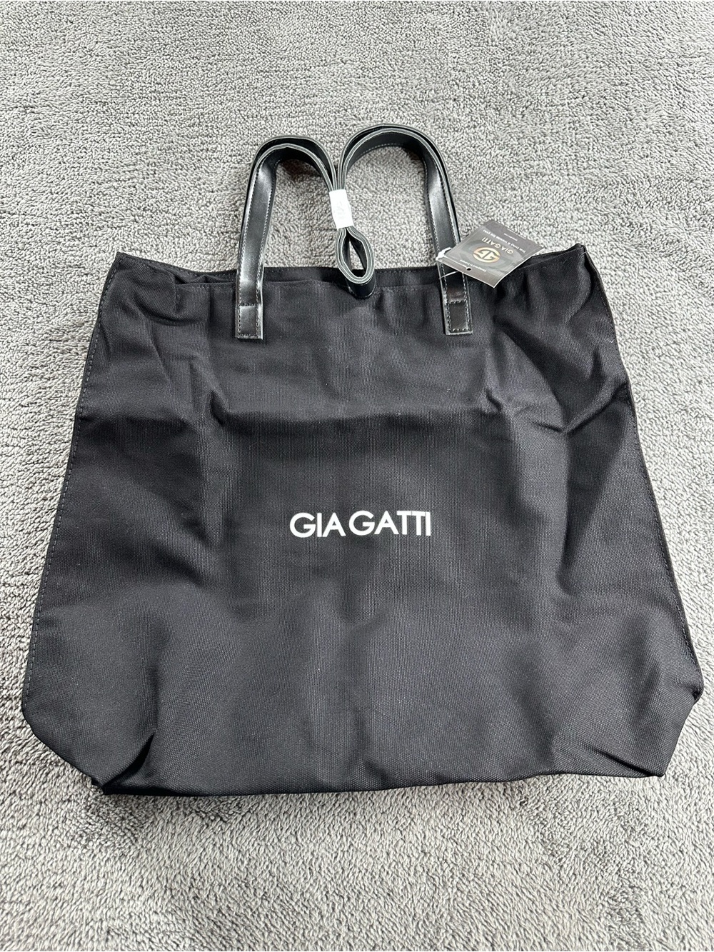 Gia Gatti Canvas Tote Bag zippered with double straps